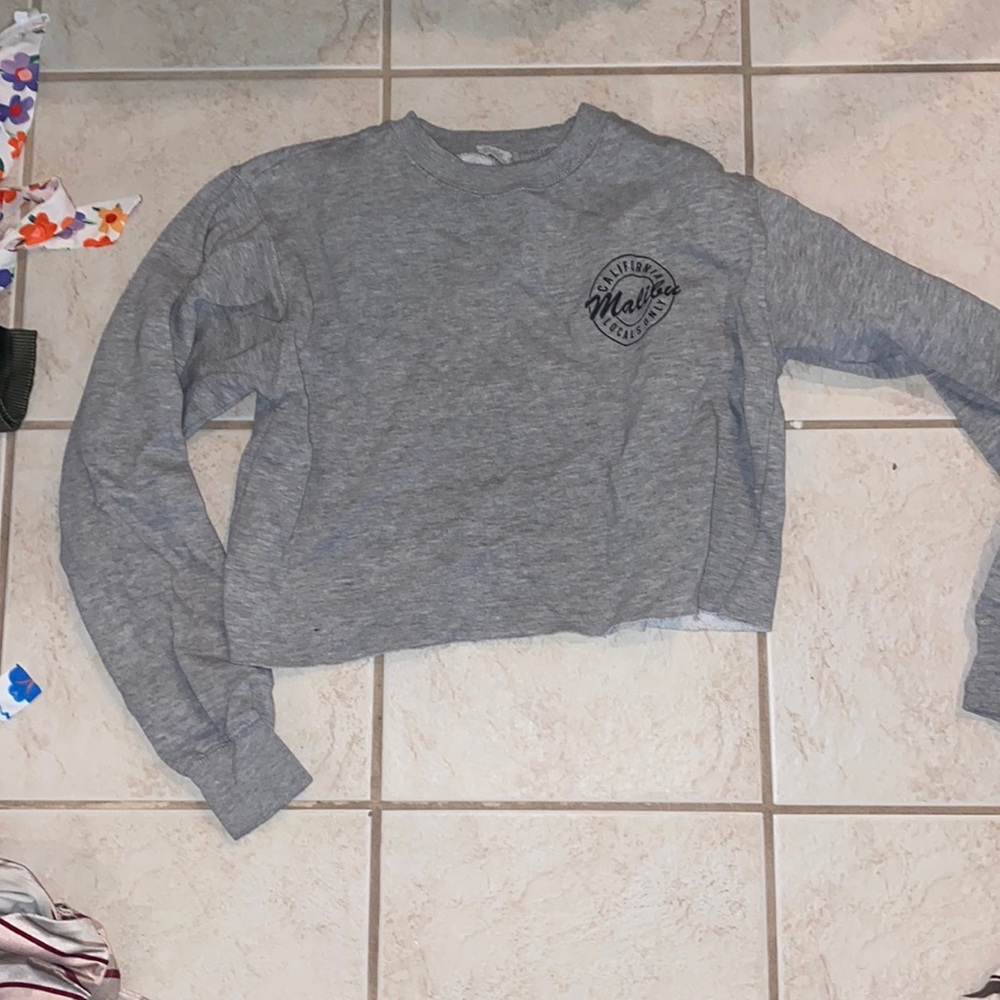 Brandy Melville John Galt One size cropped crewneck